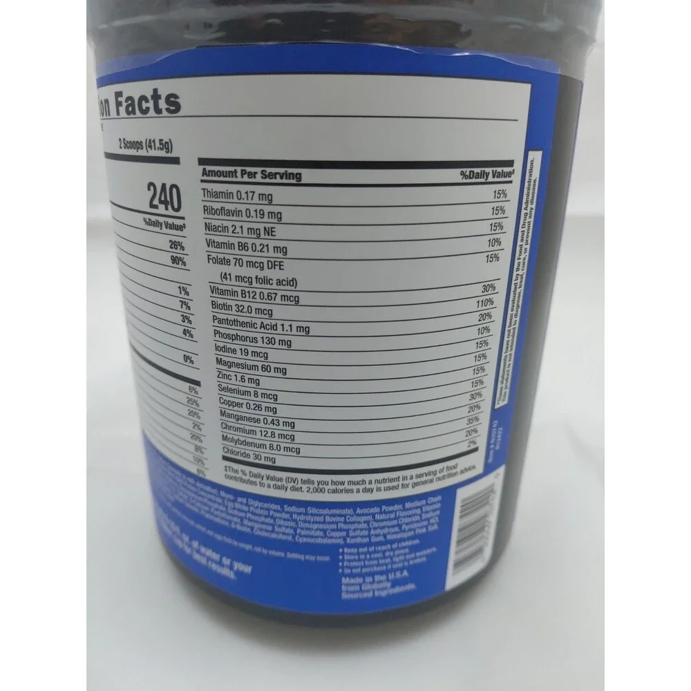 Keto Meal Shake Chocolate Cream 20.49 Oz By Keto Science